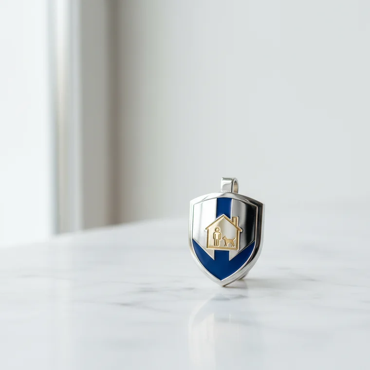 Rodzina w mieszkaniu omawia ubezpieczenie OC w życiu prywatnym, które chroni przed skutkami zalania sąsiada i zniszczenia mienia