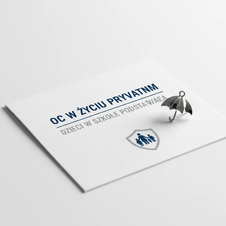 Rodzic i dziecko przed szkołą podstawową, rozmowa o odpowiedzialności i ubezpieczeniu OC w życiu prywatnym za szkody wyrządzone innym