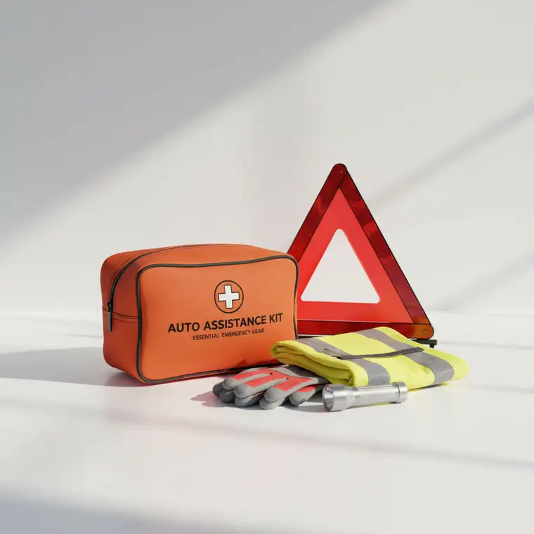 Kierowca czekający na pomoc drogową w dużym mieście, obrazujący ile trwa zwykle oczekiwanie na lawetę i wpływ korków na czas dojazdu