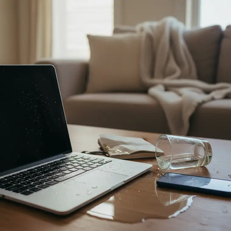 Jak zgłosić szkodę z OC za zalany laptop znajomego
